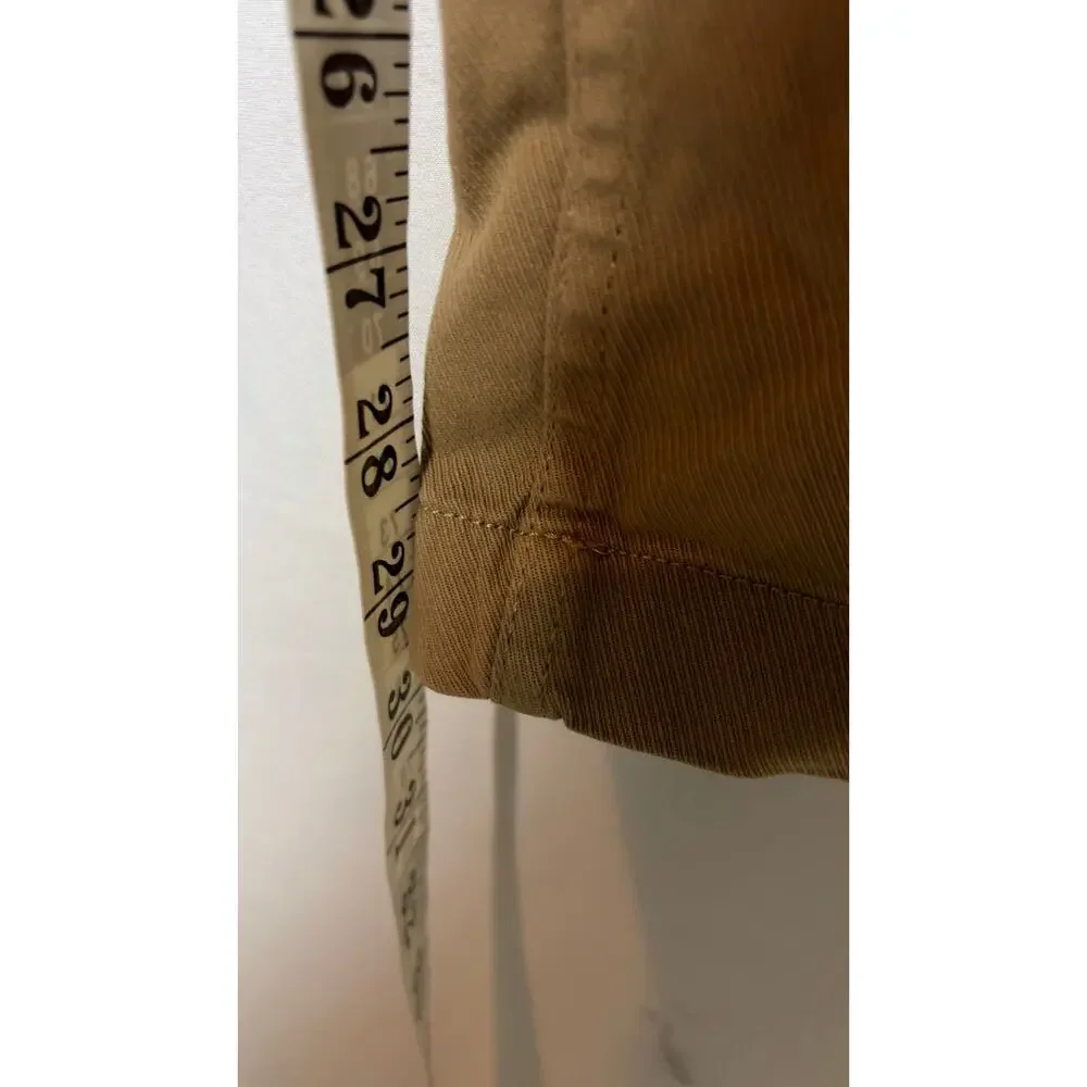 Alex Mill pull on button fly pants in tan sz L